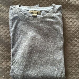 Banana Republic silk linen blue crew neck. Size XL
